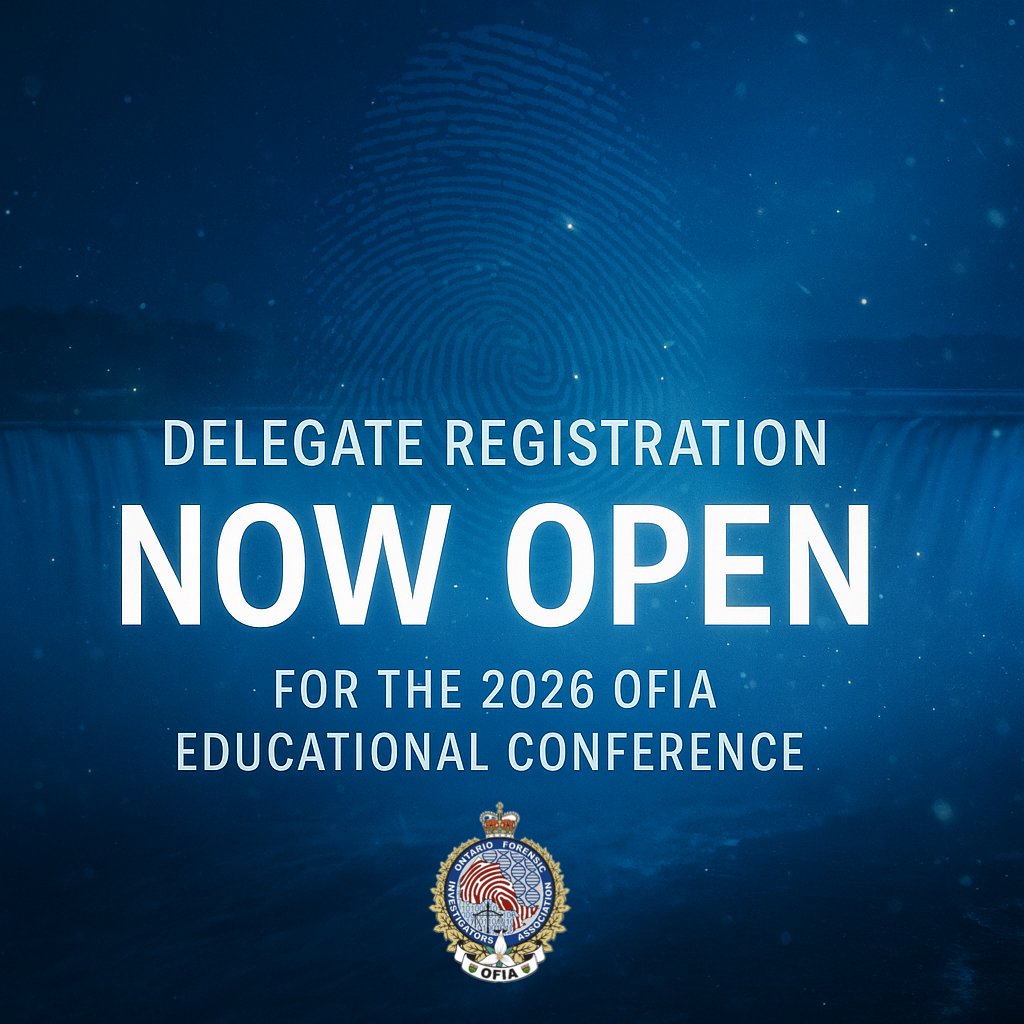 OFIA_CA's tweet photo. Delegate registration for the 2026 OFIA Educational Conference is now open!

Check with your agency’s OFIA contact for registration info.

#OFIA2026 #OntarioForensics #NiagaraFalls https://t.co/ud7TSWzXAU