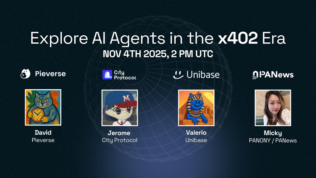 Explore AI Agents in the x402 Era!

The emergence of x402 presents new opportunities for AI Agents to more effectively interact with, support, and empower human activities on-chain.

Today, we will explore the future development of x402 alongside:

<a href="/Unibase_AI/">Unibase</a>: the AI memory