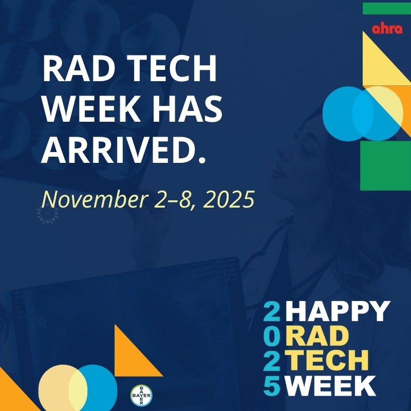 🎉 Rad Tech Week is here (Nov 2–8)! Celebrate imaging superheroes with swag, celebration kits, a free webinar on remote scanning, and a new member perk: join AHRA and get a free textbook!

📣 Hear from AHRA President Wesley Harden: link.ahra.org/Article/ArtMID…

#RTW2025