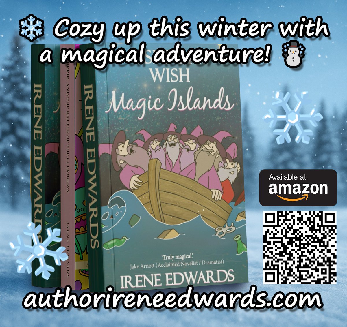 IreneEd77865554's tweet image. ❄️ Winter’s made for magic and mischief! ❄️

Curl up with Scruffie and The Battle of the Clerihews or dive into the Magic Islands series!

Perfect for cozy nights and wild imaginations. ⛄

authorireneedwards.com/Books/
#kidsbooks #readingforkids #awardwinning #adventure #indieauthors