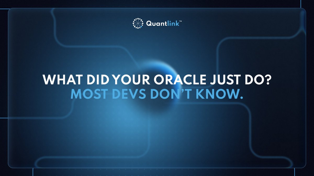 QuantLink_AI's tweet image. Ask most devs where their feed came from, or what went wrong during a failed update, and you’ll hear the same answer: “No idea.”

That’s because most oracles aren’t built to be observed. They’re built to deliver numbers and if something breaks, you’re stuck guessing.

QuantLink…