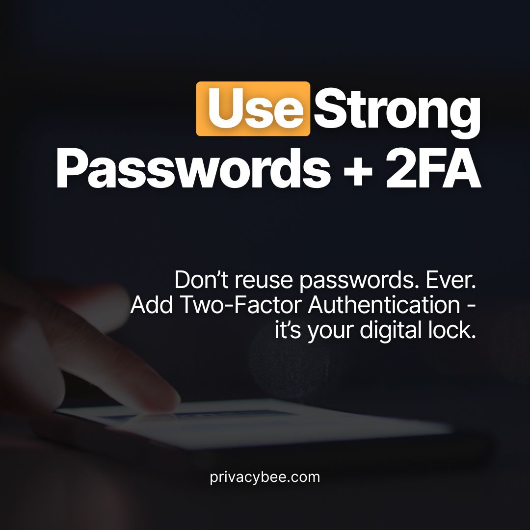 privacy_bee's tweet image. Hackers and data brokers love easy targets. 
Don’t be one - take these 3 steps to protect your identity ⬇️ 

🐝 Stay smart. Stay safe. 
Follow Privacy Bee for more privacy and security tips! 

#PrivacyBee #CyberSecurityTips #DataProtection #OnlineSafety #DigitalSafety