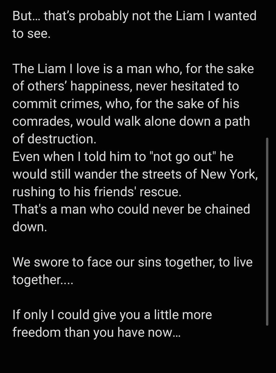 //Yuumori chapter 88 spoilers 

Sherlock's monologue about Liam, rough translation: