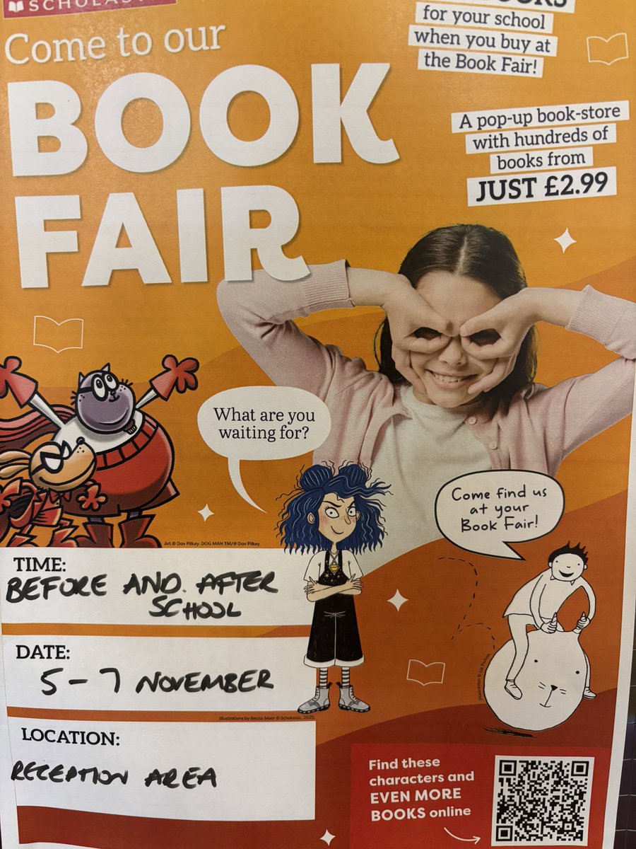 The book fair is in school Wednesday – Friday this week. Children are able to browse the books during break times and it is open for shopping before and after school. <a href="/scholasticuk/">Scholastic UK</a> #BookFair