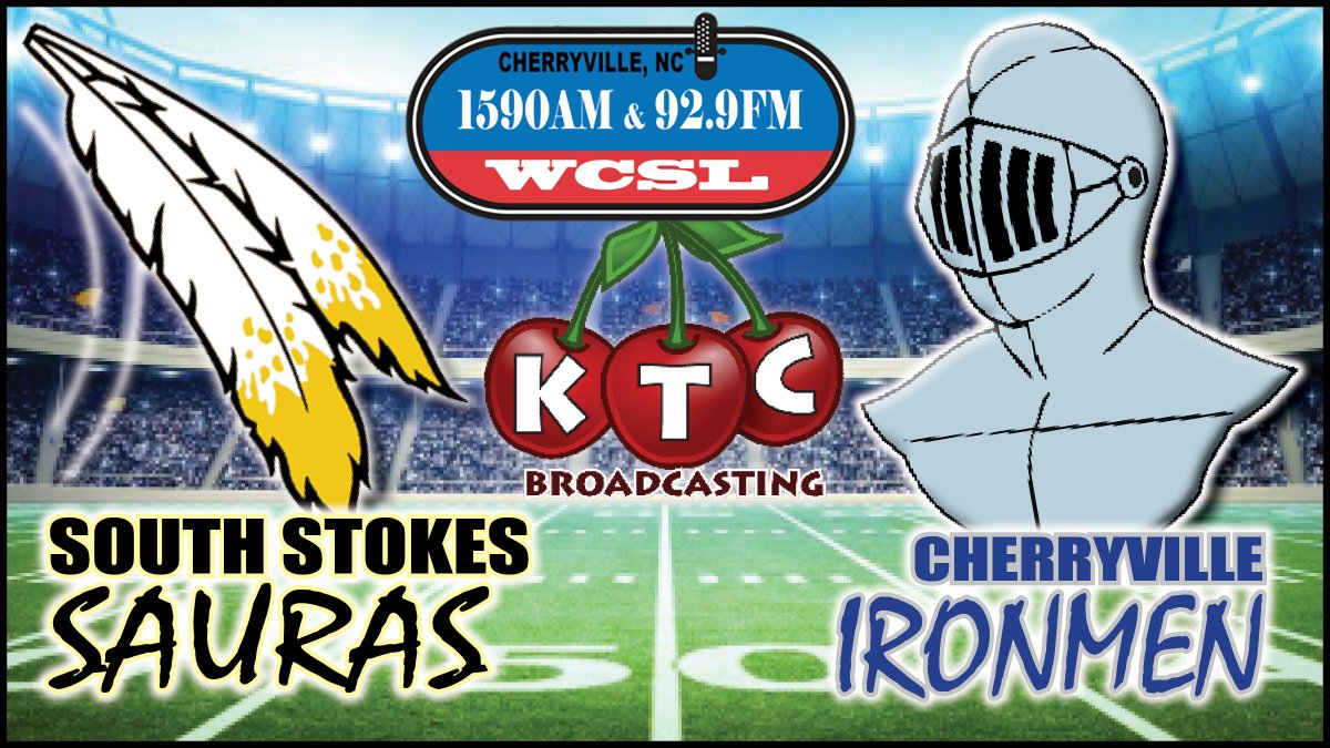 NC Prep Football Round 1 Playoffs 
Friday, November 7th

McMichael @ Shelby - WOHS
South Stokes @ Cherryville - WCSL
North Wilkes @ West Lincoln - Youtube Audio
RS Central @ Wilkes Central - Youtube Video WAGY