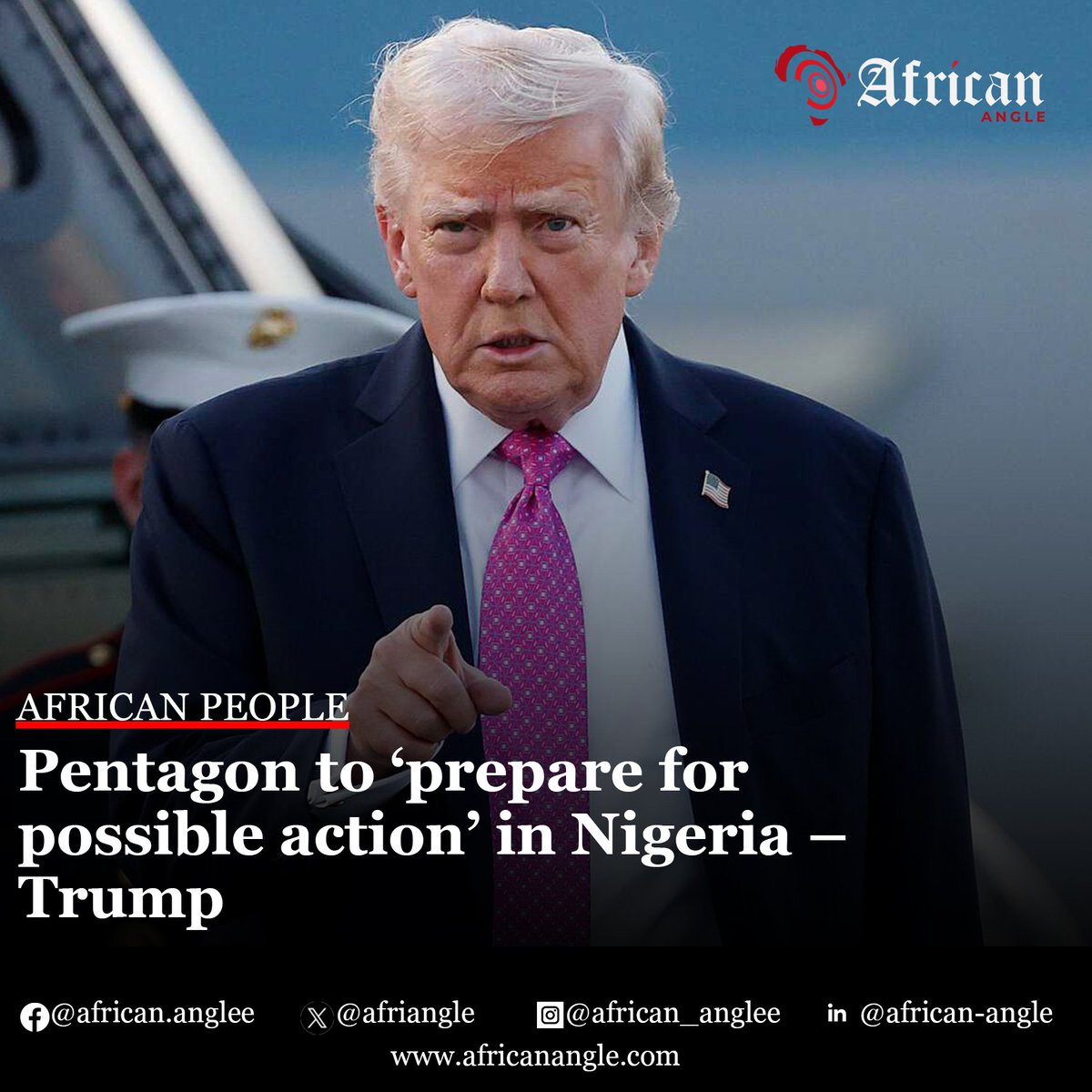 The United States may very well go into that now disgraced country, ‘guns-a-blazing,’ to completely wipe out the Islamic Terrorists who are committing these horrible atrocities – <a href="/realDonaldTrump/">Donald J. Trump</a>.
africanangle.com/trump-prepares…