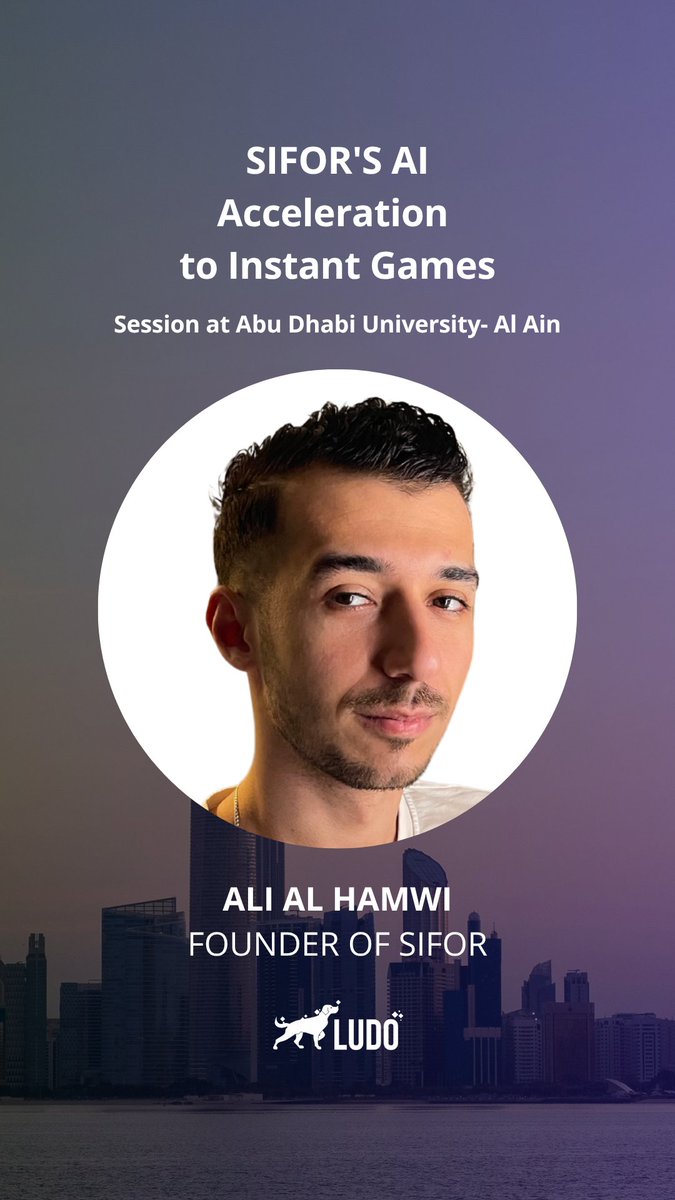 We attended the AI &amp; Software Engineering Innovation Day at Abu Dhabi University in Al Ain.

Our BD Manager, Ali Al Hamwi, led a session on how <a href="/SIFOR_GAMES/">SIFOR</a> uses Ludo AI. Thanks to the CSIT Dept for hosting a great event!

#LudoAI #AI #GameDev