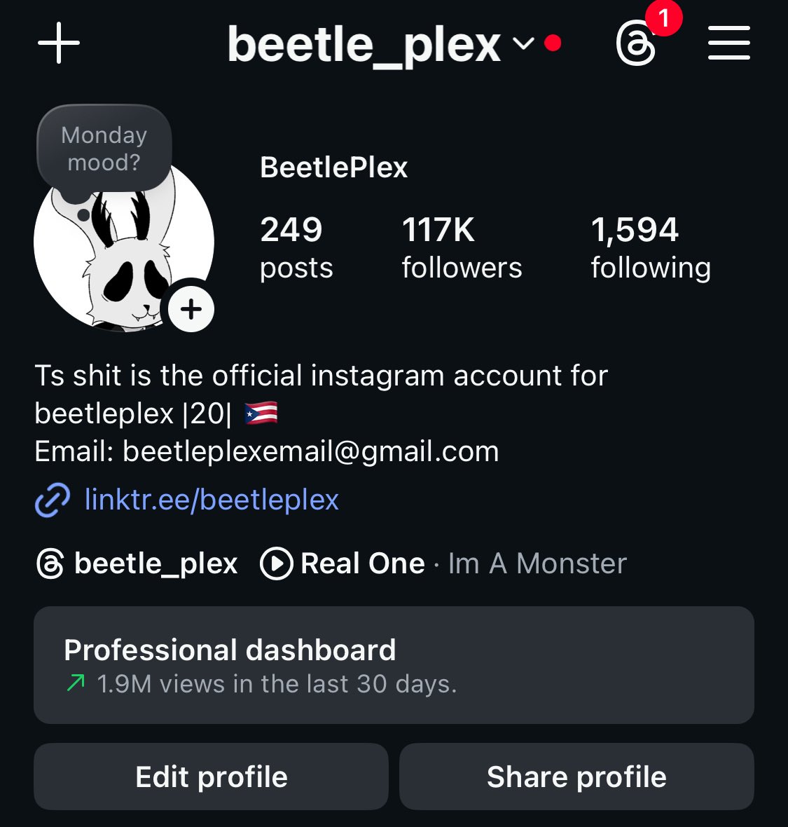 Remember to follow my other socials