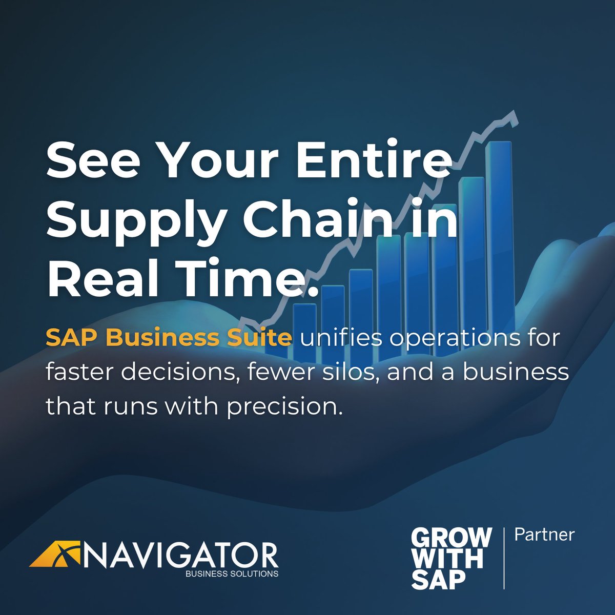 NavigatorSAP's tweet image. Efficiency isn’t just about cutting costs, it’s about control.

#SAPBusinessSuite gives supply chain leaders real-time visibility across sourcing, production, and delivery so operations run lean, smart, and connected.

hubs.ly/Q03QlK8v0 

#SAP #SupplyChain #ERP #Operations