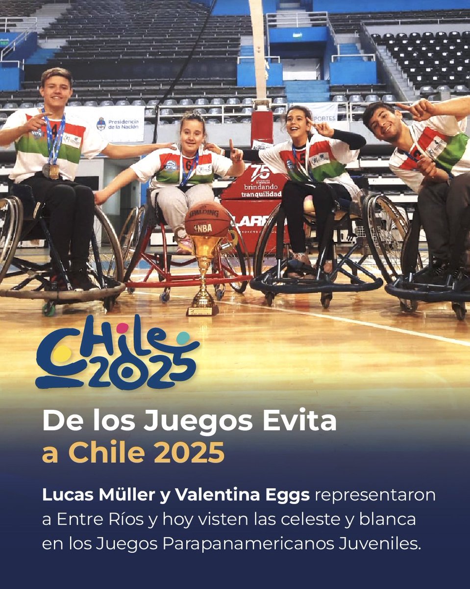 #Chile2025 Del semillero de los Juegos Deportivos Nacionales Evita a los Parapanamericanos 🇦🇷♥️

argentina.gob.ar/noticias/de-lo…