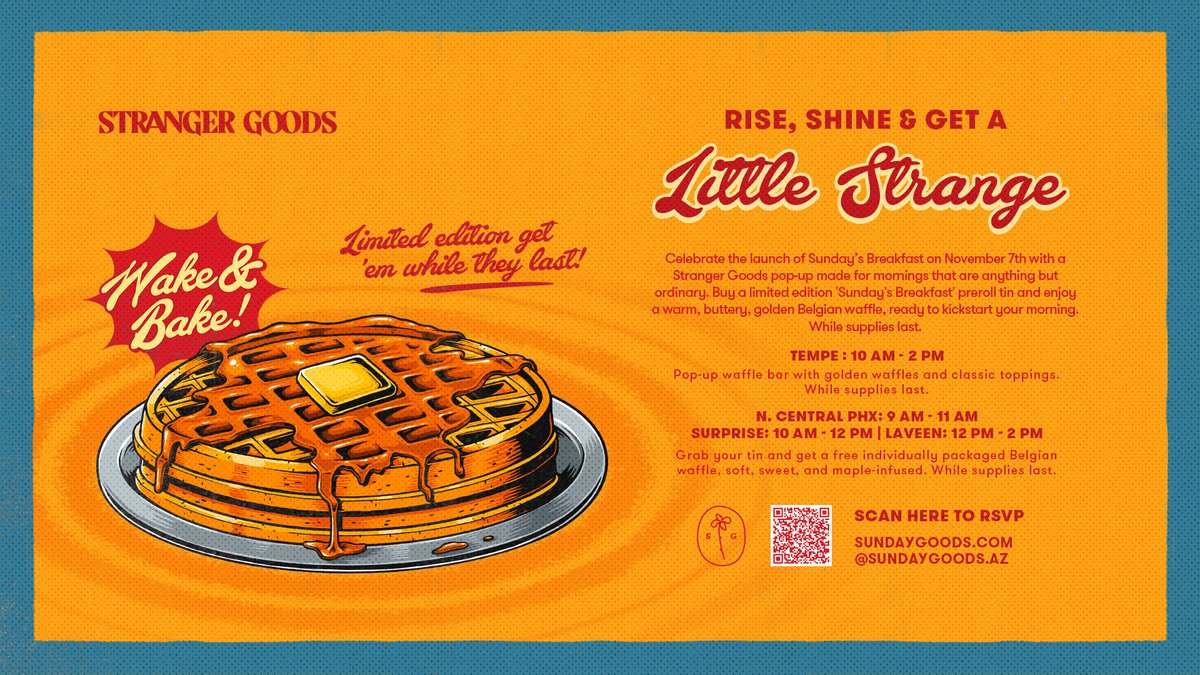 Sunday's Breakfast is almost here... and we're celebrating with waffles. Launching November 7th 🧇🌿✨