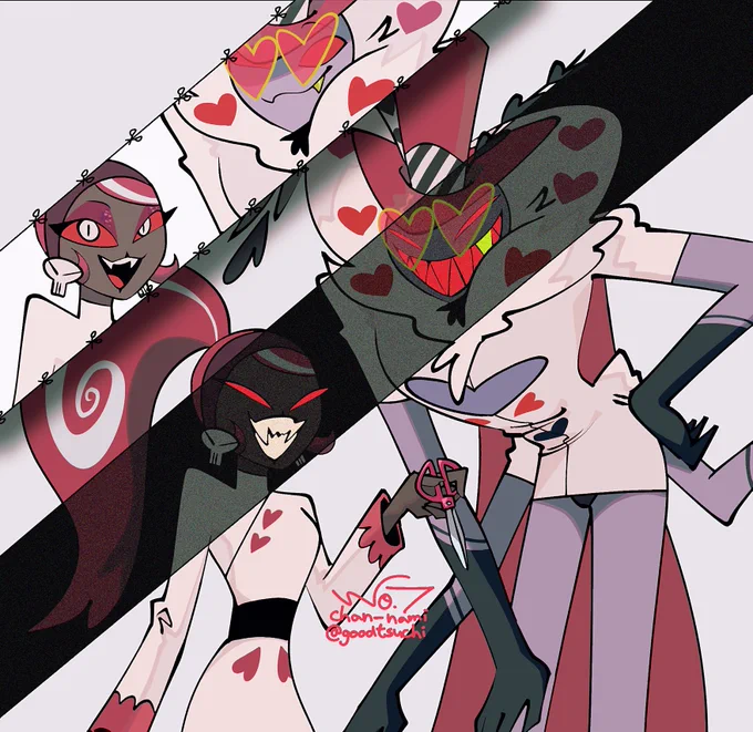 Don't fall for sweet words #HazbinHotelVelvette #HazbinHotelValentino