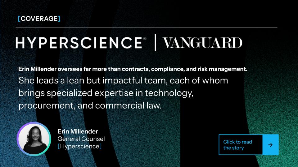 HyperscienceAI's tweet image. “Being proactive is a true advantage.” At Hyperscience, our General Counsel, Erin Millender leads with foresight, building ethical, transparent frameworks that shape how AI evolves responsibly. Read more here: shorturl.at/IoVoI