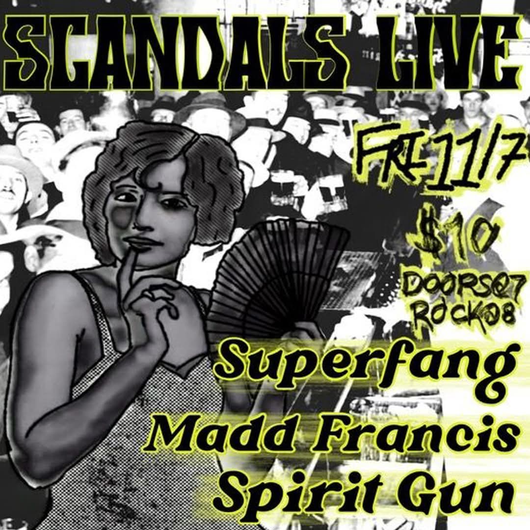 SpiritGunMusic's tweet photo. Killer pics by Logan Gowans!

Know what Pete was playing?

New Album:

Stream:  https://t.co/FEMf19MIMN
Buy:  https://t.co/o9Rdu53Tq9  

Come to @scandalslive Friday night!

@superfangband &amp; @maddfrancismusic will be tearing it up!
 https://t.co/TFlc8paXYv

Stay Tuned! https://t.co/Fr6SCmwSkf