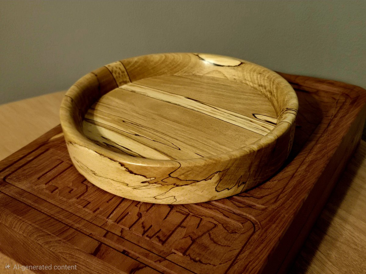 DocGotwoodz's tweet image. 8&quot; Spalted Beech Wood #CoffeeTable #Bowl

It was a fun &amp;amp; simple turn on the midi-lathe. God is an amazing artist!