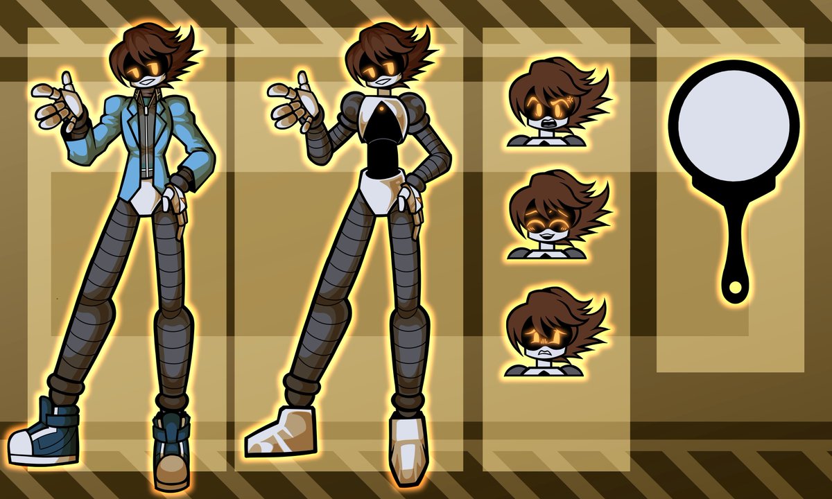 SniperWaffle115's tweet image. Cody got a ref sheet! He&apos;s your resident pretty boy, though he is a bit worried that&apos;s all there is to himself.

Art by @Emzaro02!

#MurderDrones #MurderDronesOCs #MurderDronesOC