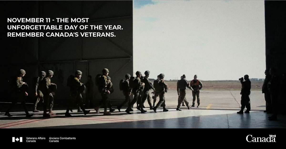 Today,   we honour those who have served and continue to serve to defend peace. Make   November 11 the most unforgettable day.
 
      veterans.gc.ca/en/remembrance…