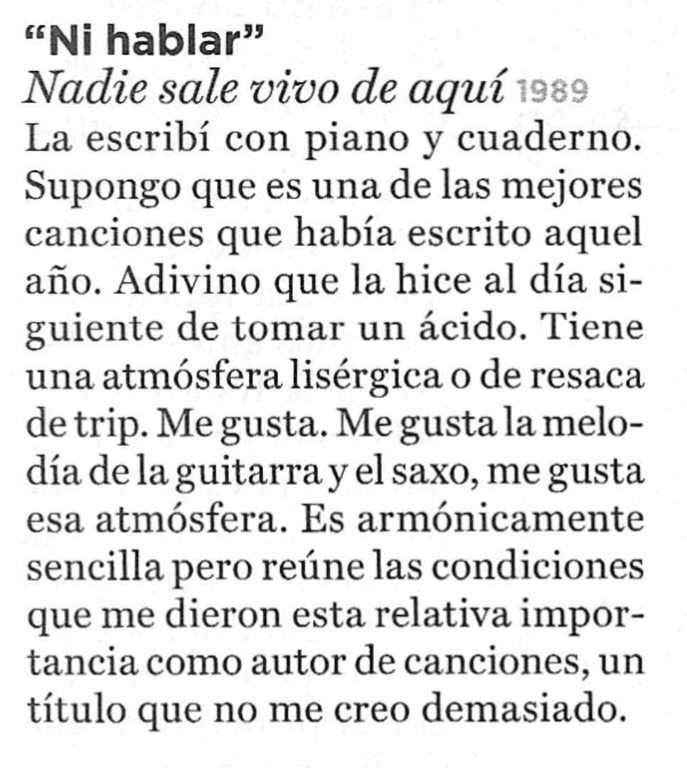 "Andrés Calamaro: Mi vida en 50 canciónes".

📰 Rolling Stone N° 227, febrero de 2017.