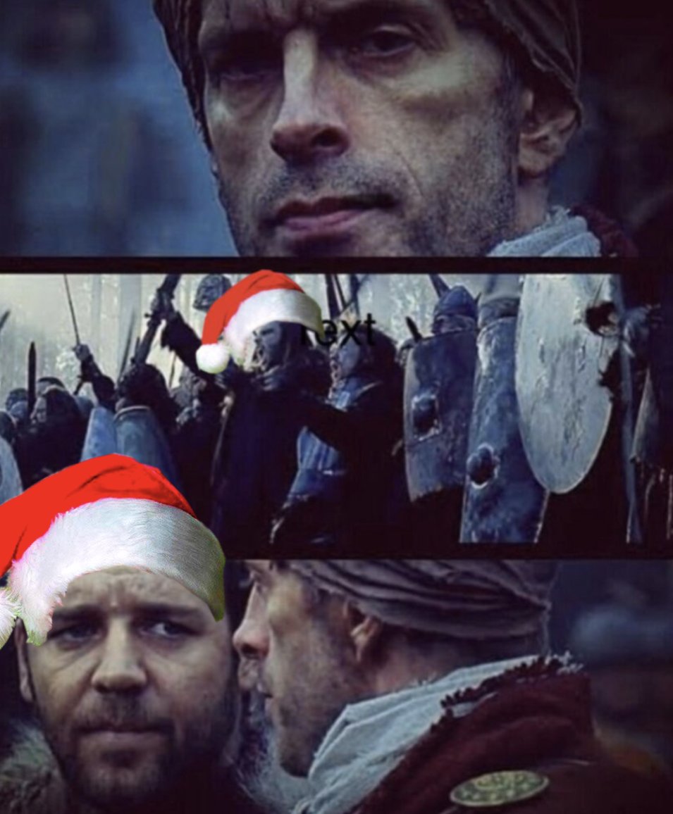 "People should know when it's too soon for a Santa Hat”

“Would you, Quintus? Would I?”