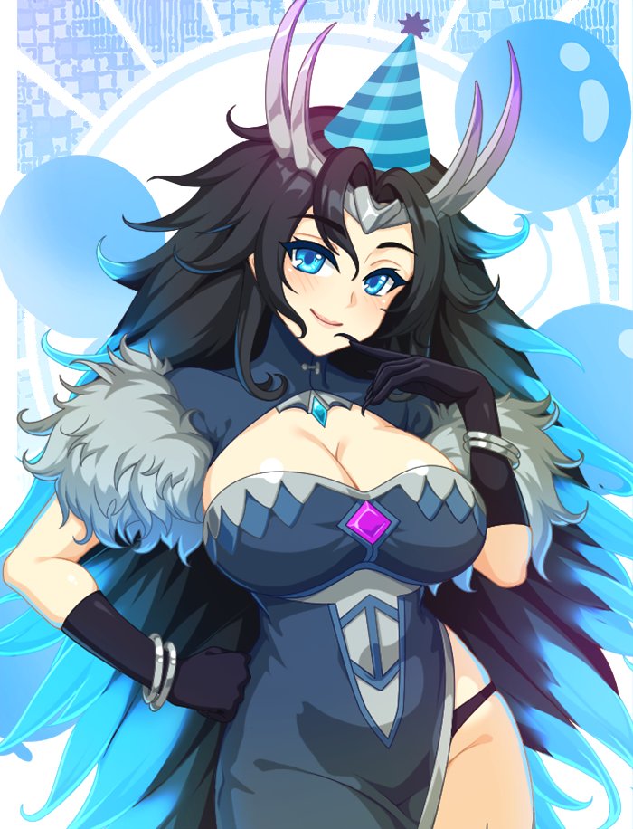 We're gonna need a bigger cake... 'Cuz it's Liz's birthday! 
"Wait, do we need a bigger cake because I eat more, or because I'm gonna jump out of it? Is that what humans do on their birthdays? That sounds way more fun than emerging from the depths of the ocean!" - Liz 🦖