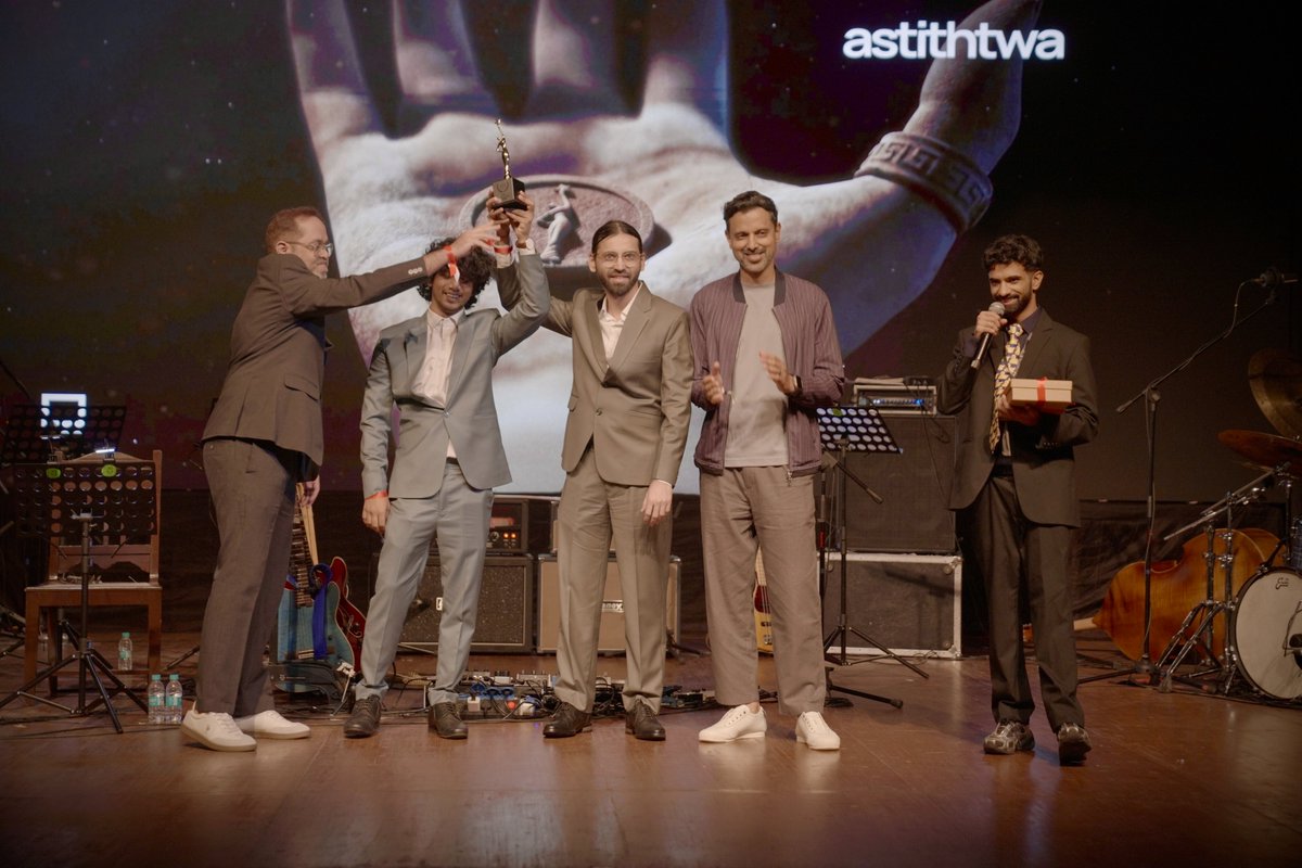 anuragteewari's tweet image. This moment will be remembered.
Because this is how we won India’s Best AI Film 2025. 

Three weeks ago, it wasn’t even a plan, just a wild idea to apply for India’s first AI Film Festival. Fast forward to last night, we stood inside the Royal Opera House, Mumbai, where icons…