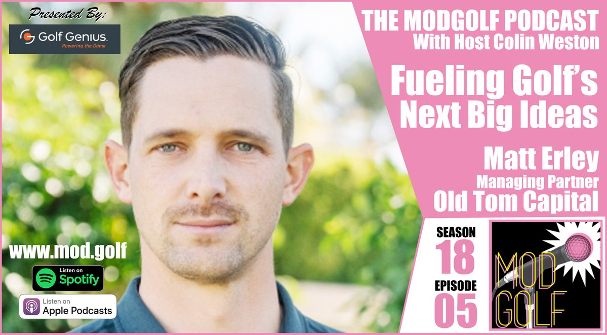 Are you wondering where the real golf disruption is happening?  Listen to our new episode with Old Tom Capital's Matt Erley to find out! 
&gt;&gt; modgolf.fireside.fm/206-matt-erley