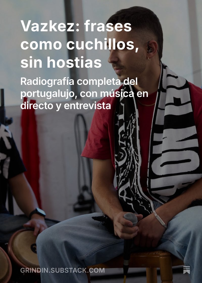 La primera es gratis, como un camello

Pero si os ahorráis esos 5€ al mes de un cubata o de un gramo de tuja para nutrir un poco el coco, pues mejor que mejor

Ya puedes suscribirte al SubStack de GRINDIN’: open.substack.com/pub/grindin/p/…