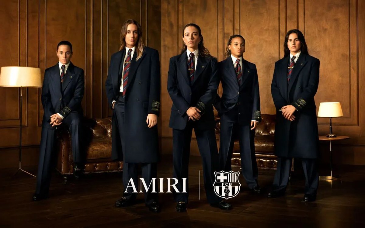 BarcaFem's tweet image. 👕 OFFICIAL | FC Barcelona and AMIRI have reached an agreement for the US luxury fashion house to become the club’s official Formalwear Partner for the next five years through to 2029/30.