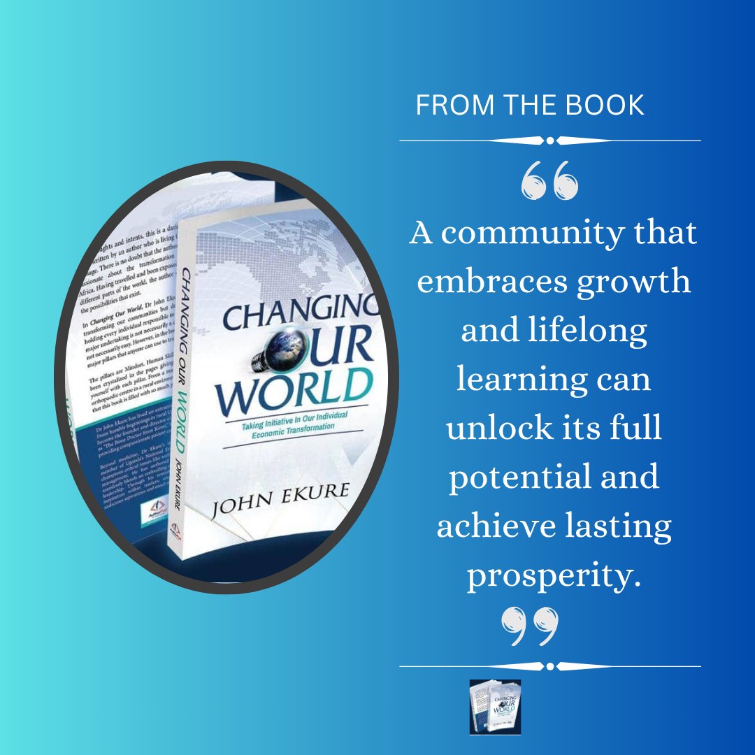 Happy New Week! “Growth and learning unlock a community’s potential.” — Dr. John Ekure, Kumi Orthopaedic Center 🌱 #GrowthMindset