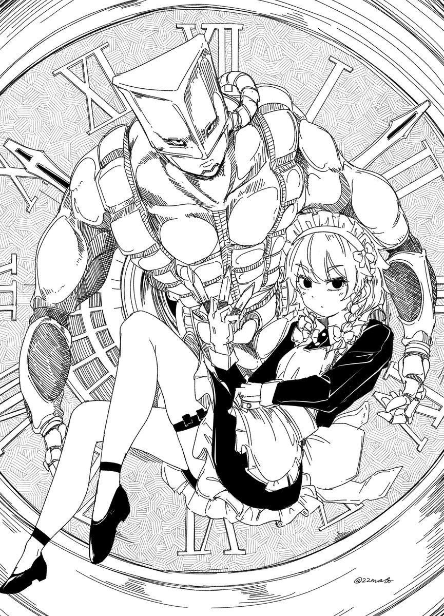 22mabo's tweet image. #東方Projectᅠᅠᅠᅠ 
#十六夜咲夜 
「世界(ｻﾞ･ﾜｰﾙﾄﾞ)！！」