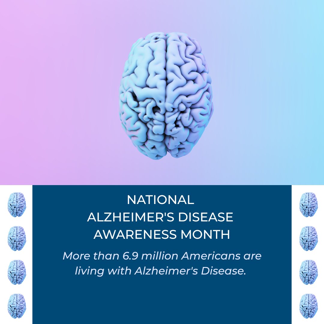 This month is National Alzheimer's Disease Awareness Month, and we want to take a moment to acknowledge the professional caregivers and family members at home who support individuals with Alzheimer's. 

Source: Alzheimer's Foundation of America