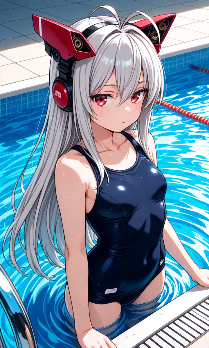 rasutoneko's tweet image. #日曜スク水部みた人も部員になる
#AIイラスト
(=ﾟωﾟ)ﾉメカ娘ちゃん