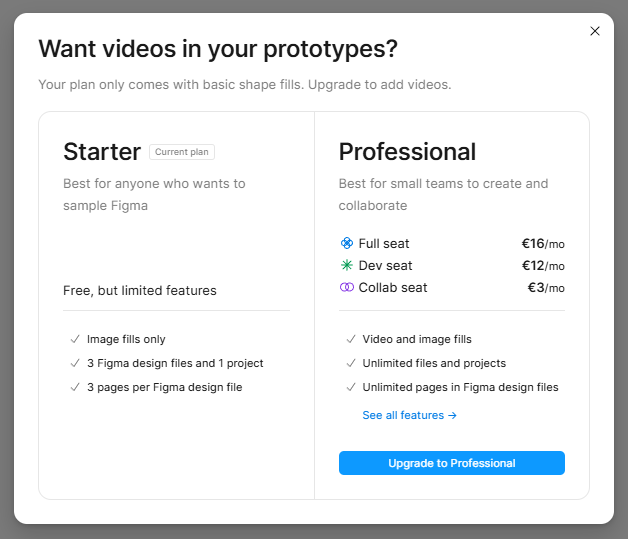 Here I am compiling multiple videos in a @Framer Design Page and just realised… This is what happens when you drag and drop a video into Figma 😅