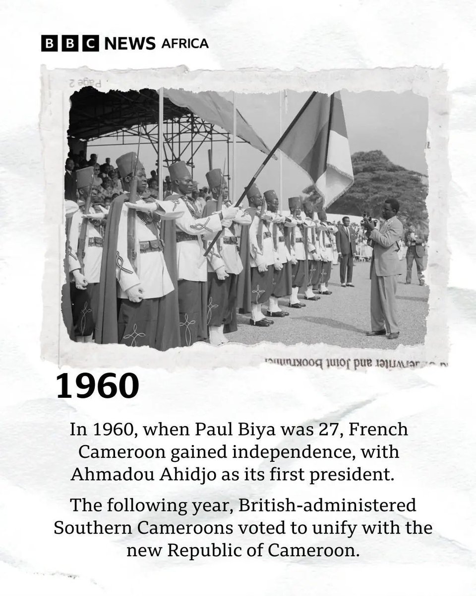 The BBC looks back at the extraordinary length of President Paul Biya’s lifetime and rule, using major world events to illustrate just how long he has been on the global stage.

The post highlights that Biya, now 92, has lived through and ruled during some of the most defining