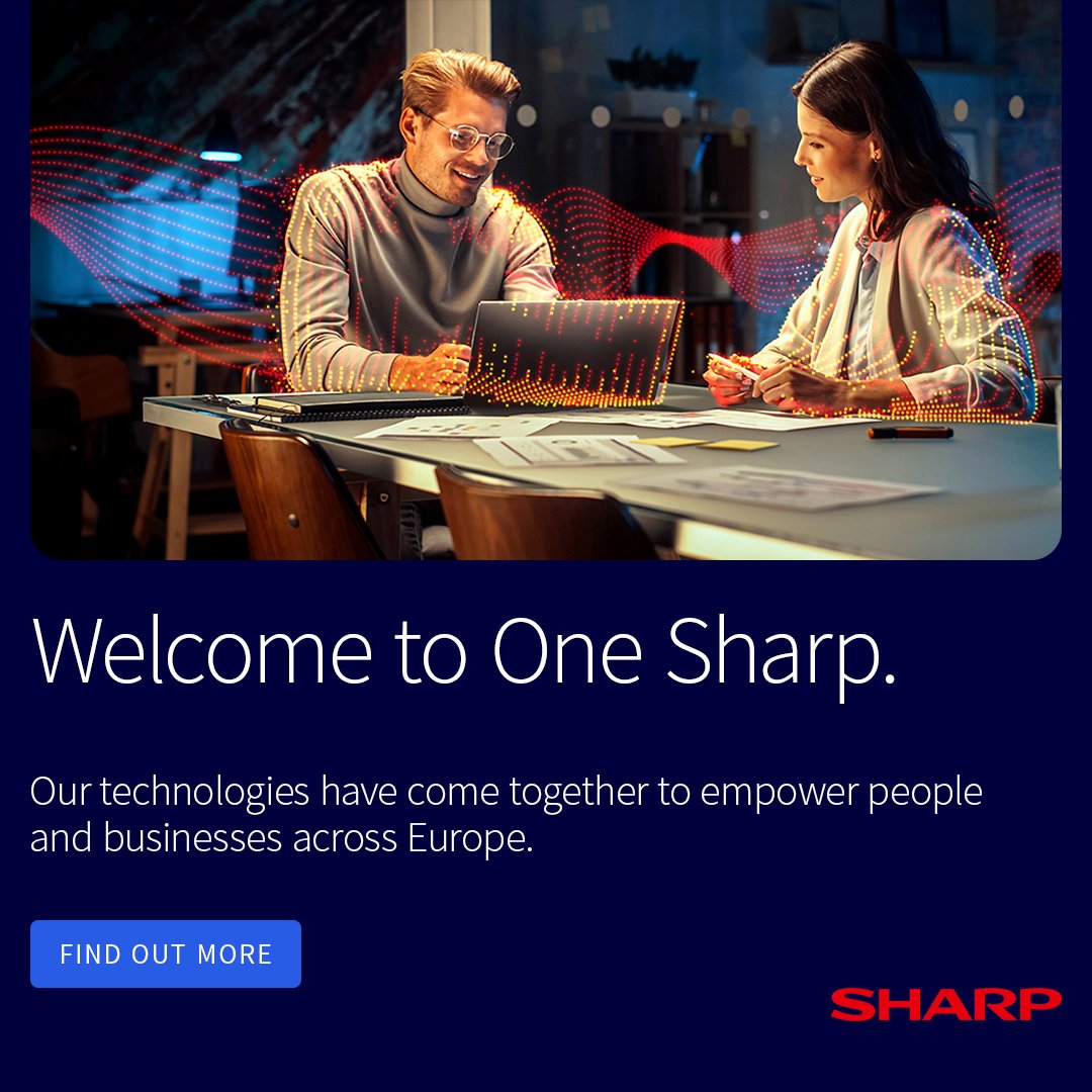 Sharp_Europe's tweet image. We are now one Sharp in Europe 🎉 Same vision, sharper future. 

👉 okt.to/dxHSoE
​
#ExperienceSharp #SharpEurope