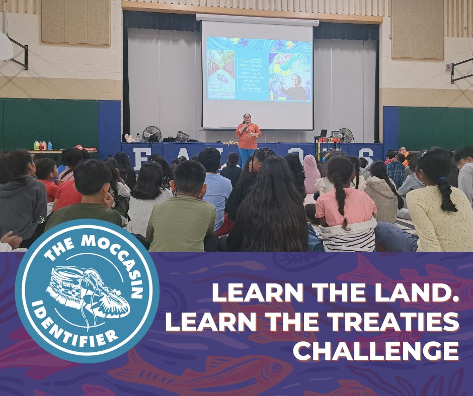 Join the “Learn the Land. Learn the Treaties.” Challenge! You're all  invited to share how you’re learning about Treaties for a chance to win a half-day Moccasin Identifier presentation and stenciling workshop! Submit through our Google Form docs.google.com/forms/d/1ayux4… ] or tag us !