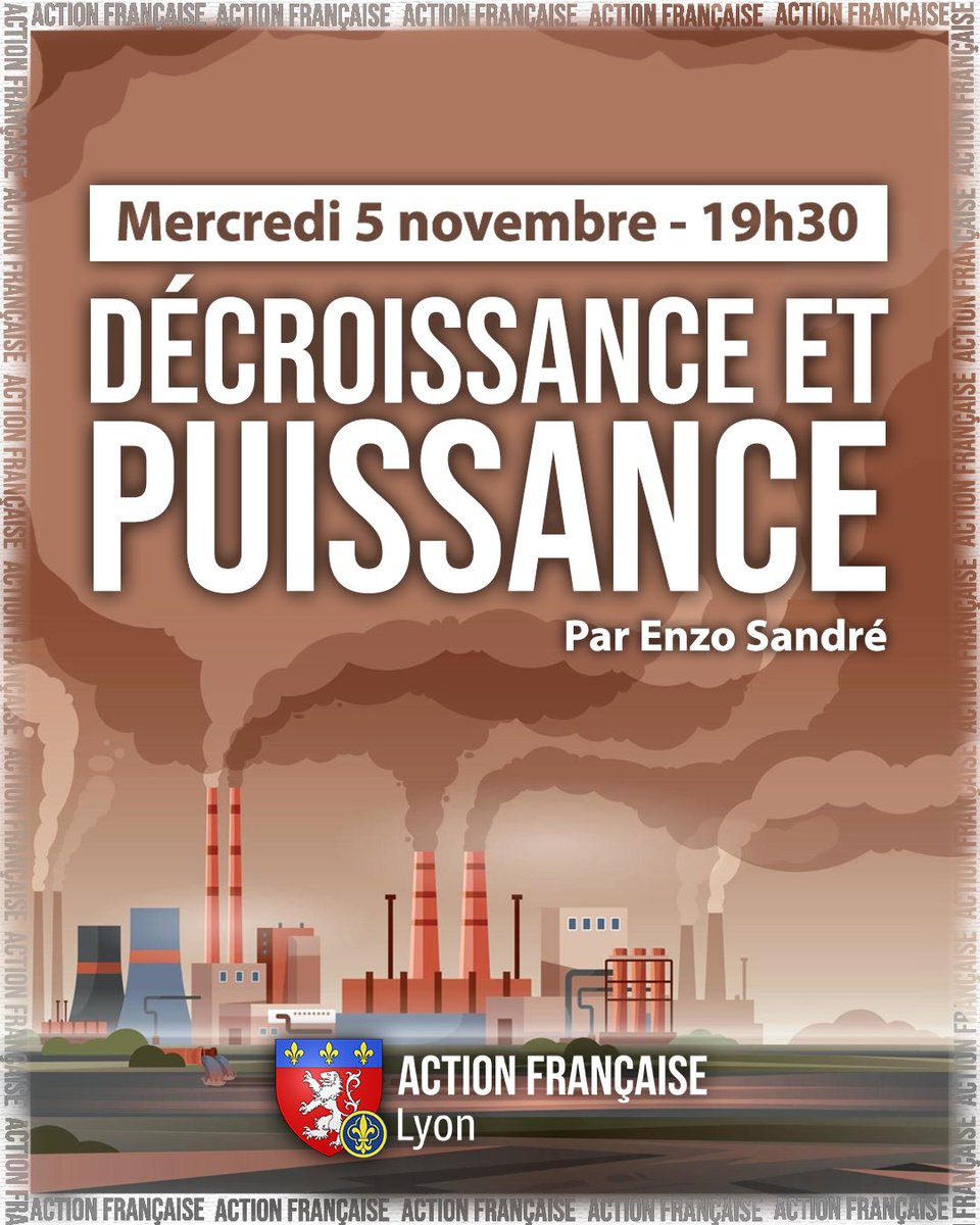 💥Ce mercredi, Enzo Sandré, viendra nous parler de décroissance et de puissance à l’échelle nationale. 

Le bar sera ouvert à la suite de cette conférence !

⬇️Inscriptions en MP !
