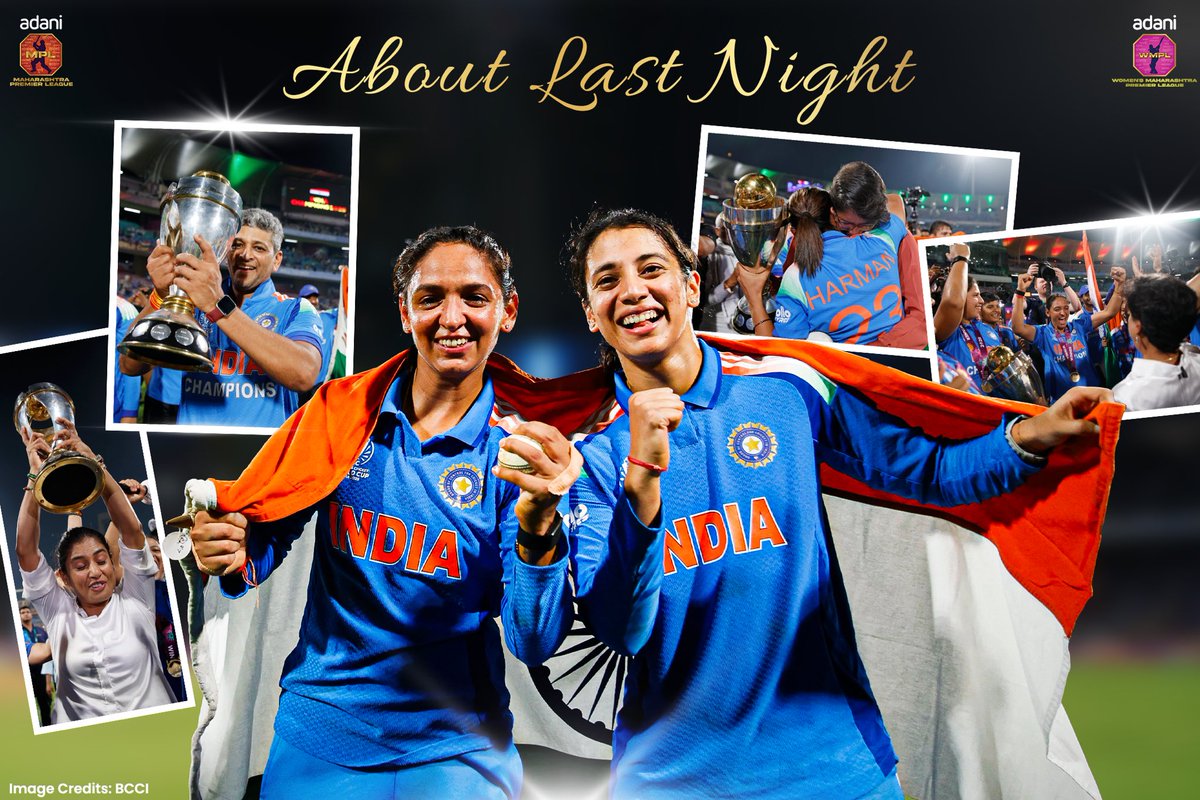 Hearts are full 🥹❤️🤌🏻

#ThisIsMahaCricket
#AdaniMaharashtraPremierLeague #AdaniWomensMaharashtraPremierLeague #MPL #WMPL #MPL2025 #WMPL2025 #womensworldcup #worldcupanthem #teamindia #bcci #icc #smrithimandana #indvssa #winner #final