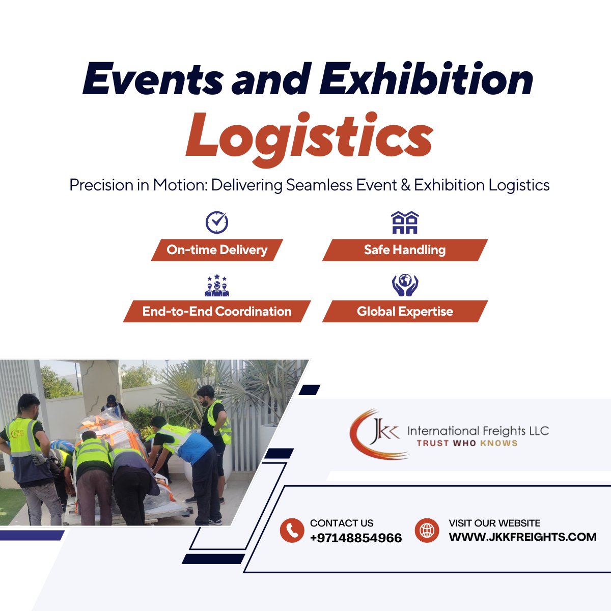 Jkkintl's tweet photo. From concept to completion - JKK ensures your events and exhibitions move flawlessly across the globe.

Our team delivers precision, care, and coordination every step of the way.

Event &amp; Exhibition Logistics - Simplified, Streamlined, Successful.

#JKK #EventLogistics https://t.co/zOgVEvLjqi