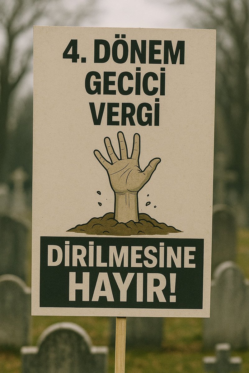 #GeçiciVergi 
Rahmetliyi (4 Dönem Geçici Vergiyi) nasıl bilirdiniz dediniz, iyi bilmezdik dedik tarihe gömdük (En azından öyle biliyorduk). 
Onu diriltmek kimin aklına geldiyse vazgeçsin lütfen...