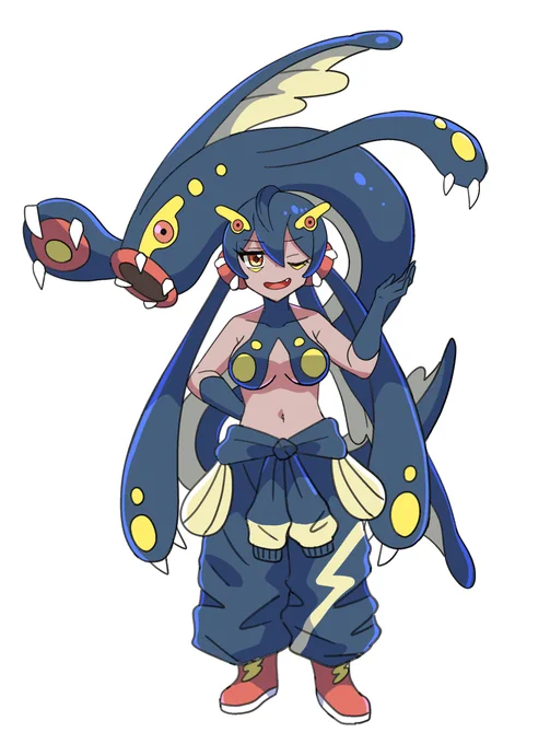 ポケモンZAクリア記念に、旅パのシビルドン擬人化。じならし、大変お世話になりました