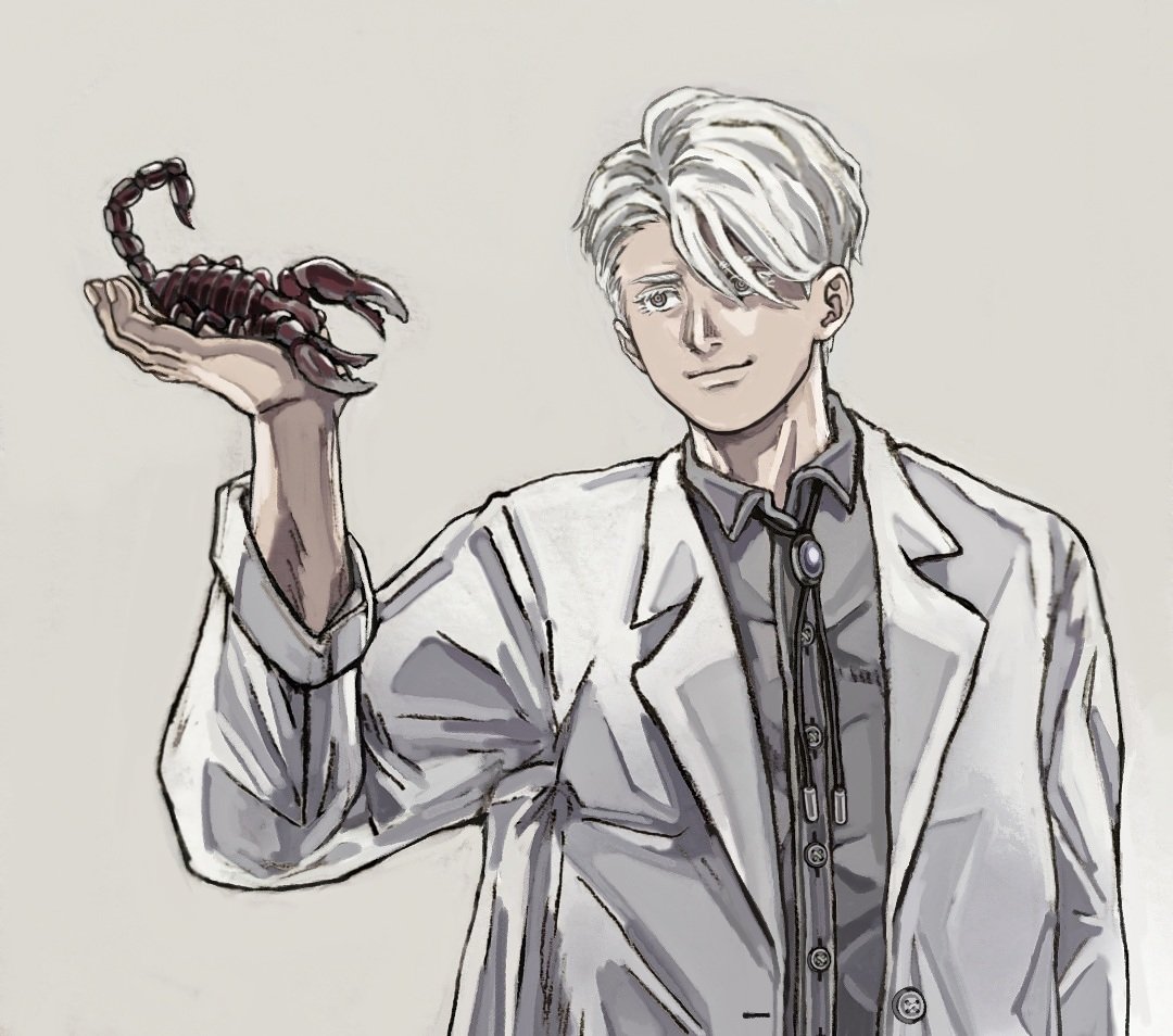 #イラスト
蠍と生物学者。