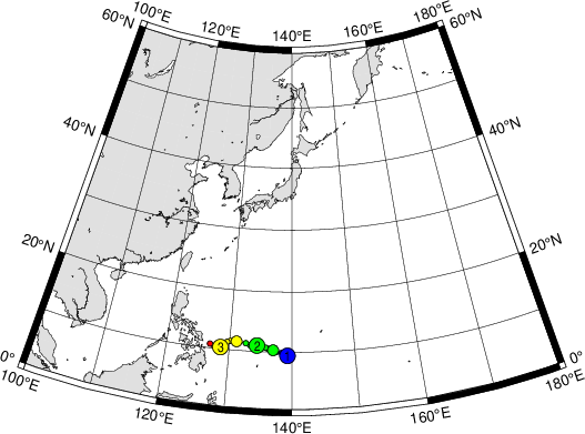 ushurricanebot's tweet photo. #Typhoon #Kalmaegi located at 10.7N, 126.9E. Maximum windspeed is 75 kts. https://t.co/DQ2LBpBQ7F #typhoon https://t.co/7SeeonE4vl