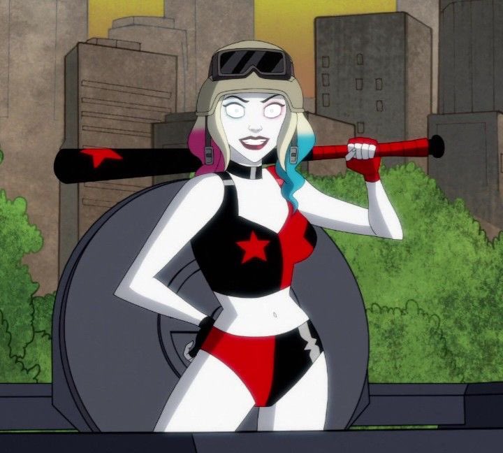 Kingmal413132's tweet image. Harley Quinn in animation never misses ♦️