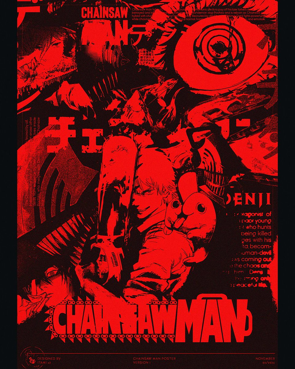 parzy42's tweet photo. Chainsaw man poster design
#chainsawman https://t.co/u4SU7fFVtD