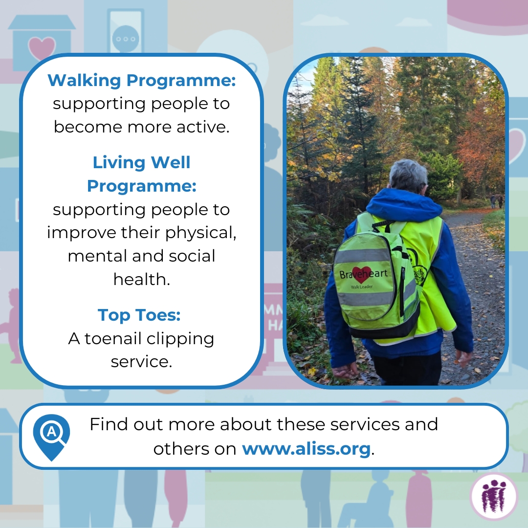 ALLIANCEScot's tweet image. Let's give it up for this month’s #MemberSpotlight: @braveheartscot!  They help people live healthier, happier lives through wellbeing activities. Learn more on ALISS: aliss.org/organisations/…

#ALLIANCEMembers #MembersMonthly