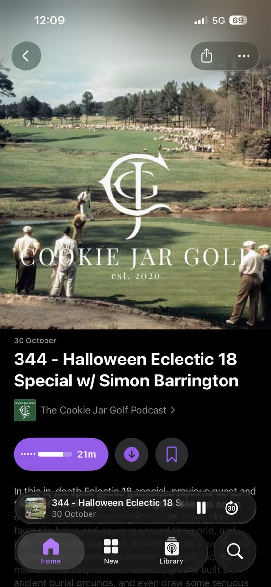 Listening to one of the best <a href="/cookiejargolf/">Cookie Jar Golf</a> eclectic 18 podcasts ever whilst spraying fairways <a href="/Abridgegolfclub/">Abridge Golf Club</a>