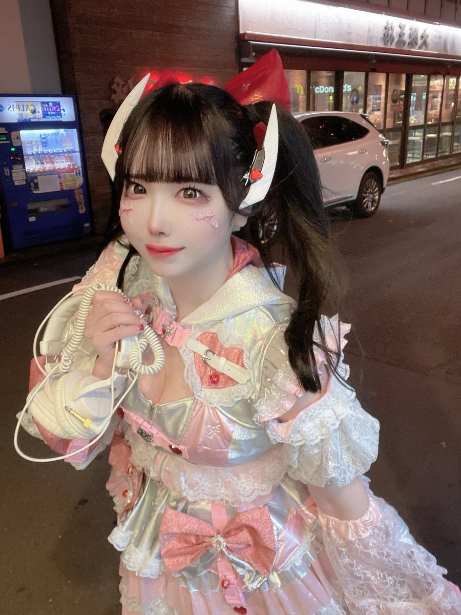 りんこ ✨ 4️⃣点♡ りんごちゃんヘア🍎💕 8月後半はライブいっぱいあるの！ だから沢山会