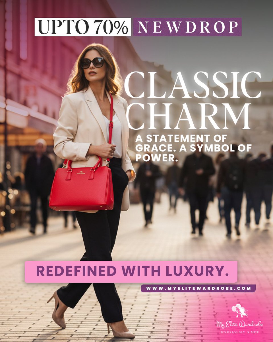 myelitewardrobe's tweet image. Classic charm, redefined with luxury. 👛✨

🎃 Halloween Sale — up to 70% OFF!
✅ FREE UK &amp;amp; EU delivery | 💳 Flexible payments

Because confidence shouldn’t cost a fortune.
Shop → MyEliteWardrobe.com ❤️

#EgonVonFurstenberg #MyEliteWardrobe #HalloweenSale #LuxuryForLess