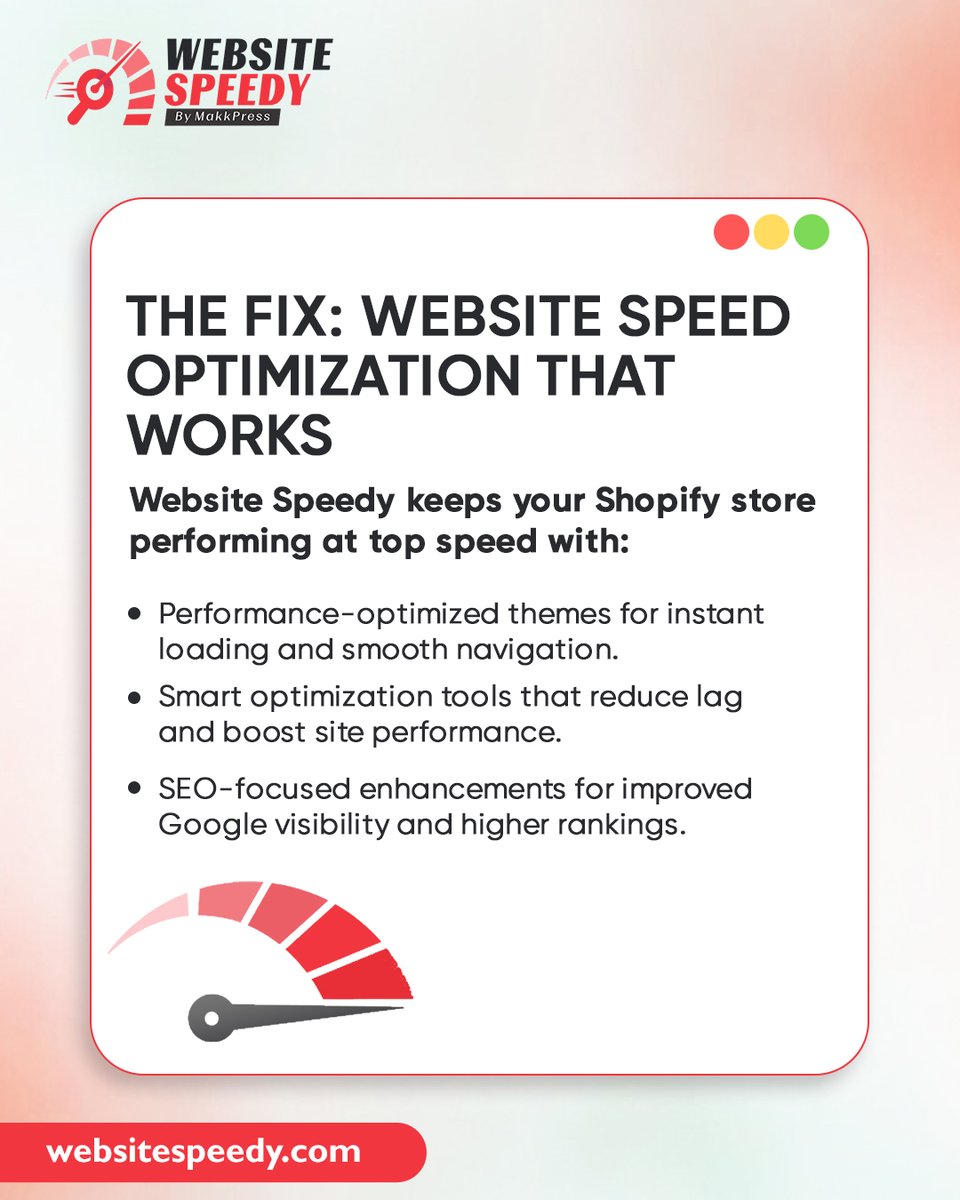 WebsiteSpeedy's tweet photo. That “tiny” speed issue? It’s costing you sales. 💸

Don’t let slow @Shopify load times steal your revenue — fix it with Website Speedy! 

Click to learn more: https://t.co/Y62QZEwyoP

#WebsiteSpeedy #ShopifyPerformance #EcommerceGrowth #SpeedOptimization #WebsiteSpeed #Shopify https://t.co/fm6U3ln8Dc